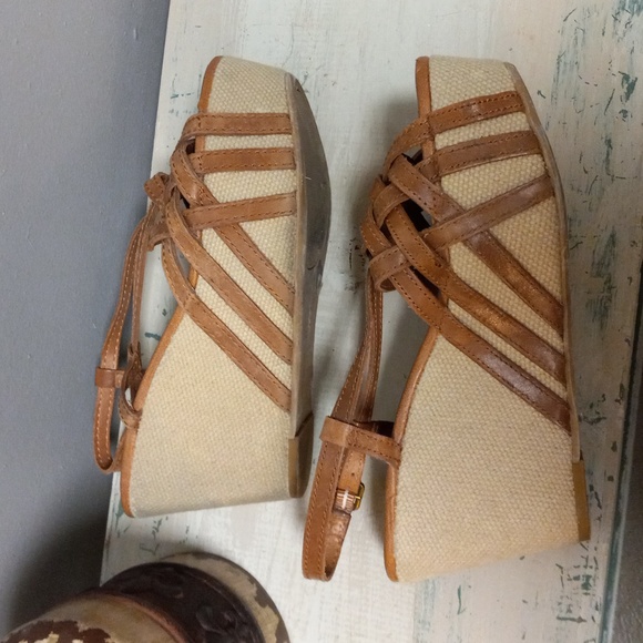 Lucky Brand  Brown and Wedge Sandals - Picture 7 of 14